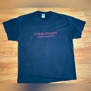 Y2K Stealth.com Rugged Computers Graphic Tee XL